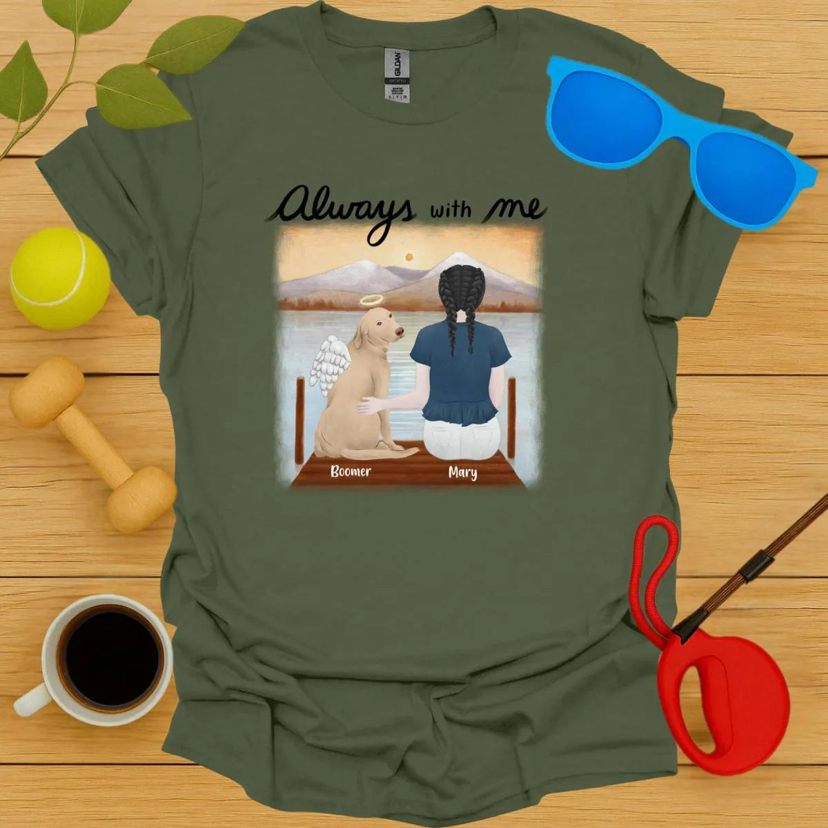 Always With Me Custom Memorial Tee