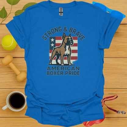 Strong Brave American Boxer Pride Graphic Shirt product