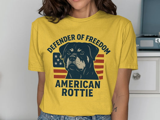 Defender of Freedom American Rottie t-shirt product