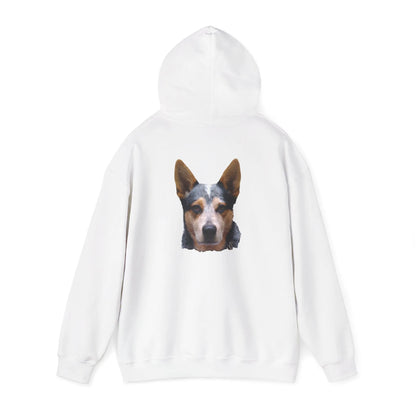 Australian Cattle Dog Portrait Hoodie-Critter Lane