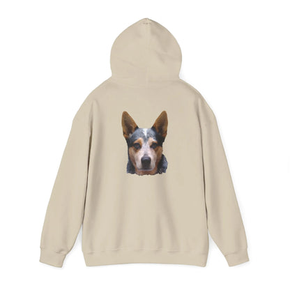 Australian Cattle Dog Portrait Hoodie-Critter Lane