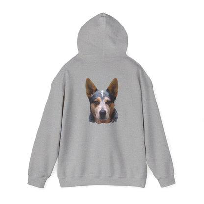 Australian Cattle Dog Portrait Hoodie-Critter Lane