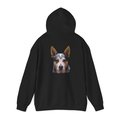 Australian Cattle Dog Portrait Hoodie-Critter Lane