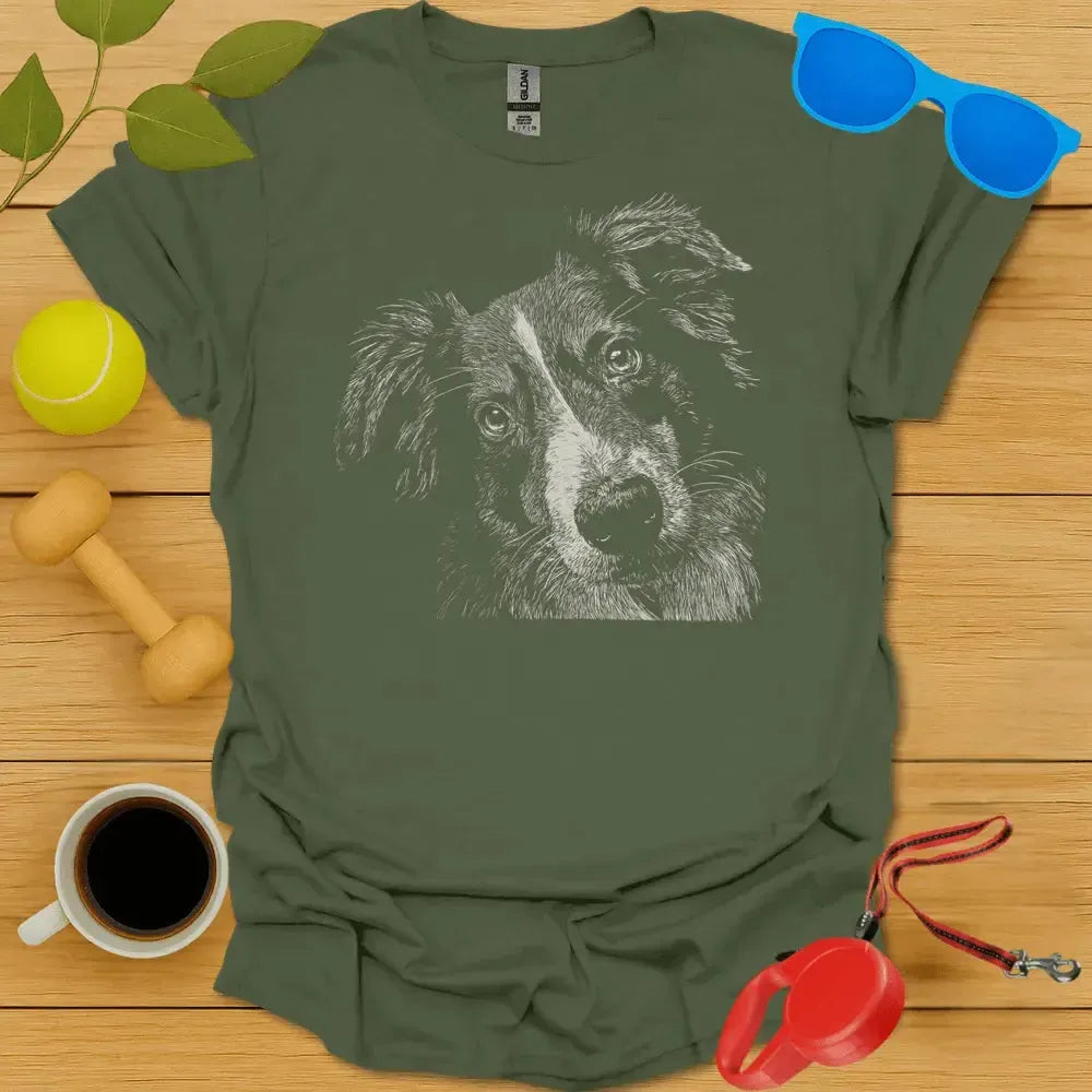 Australian Shepherd Portrait Tee