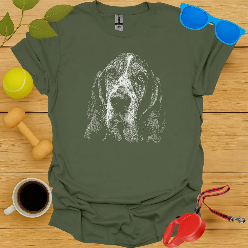 Basset Hound Portrait Tee