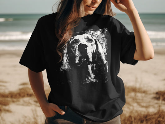 Artistic Dog Portrait Graphic Short Sleeve Shirt product