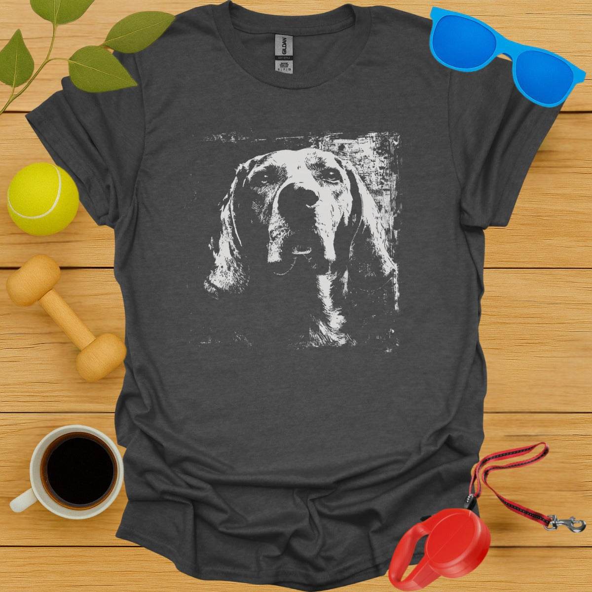 Dog Graphic Charcoal T-Shirt for Pet Lovers product