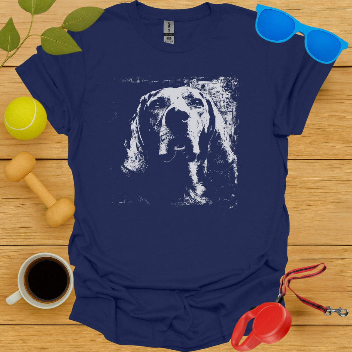 Vintage Dog Print Graphic Design T-Shirt product type