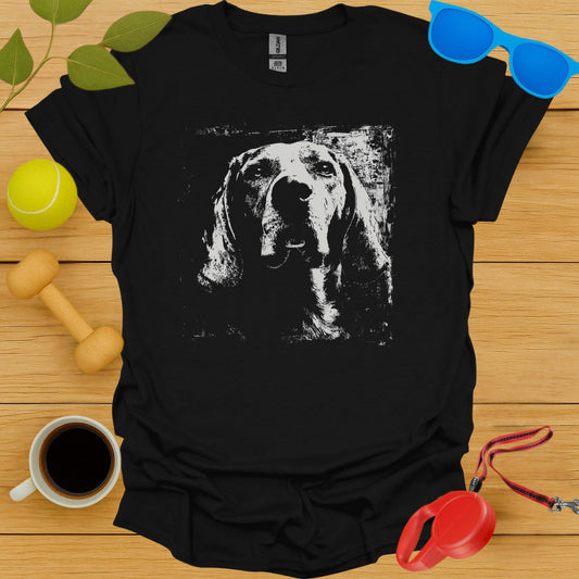 Stylish Black T-shirt with Dog Print Design product type