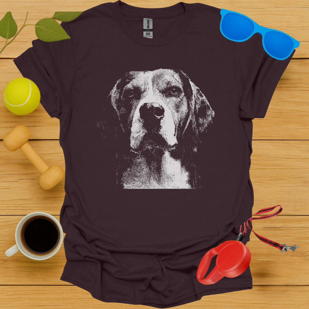 Realistic Dog Portrait Graphic T-Shirt product