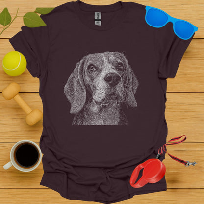 Beagle Drawing Graphic Design T-Shirt product