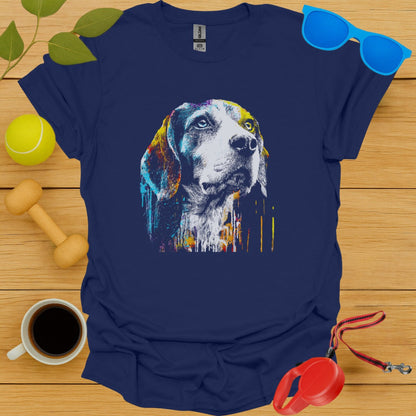 Colorful Abstract Beagle Print Graphic T-Shirt product
