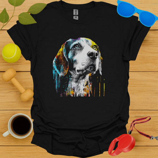 Colorful Beagle Face Design Printed T-Shirt product type