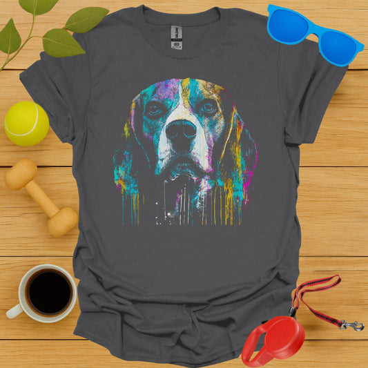 Colorful Dripping Dog Graphic Design T-shirt product