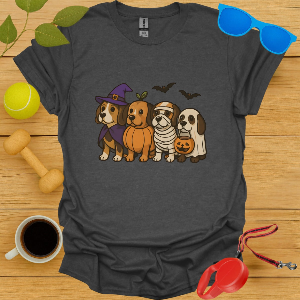 Adorable Halloween Dogs Graphic Tee Shirt product type
