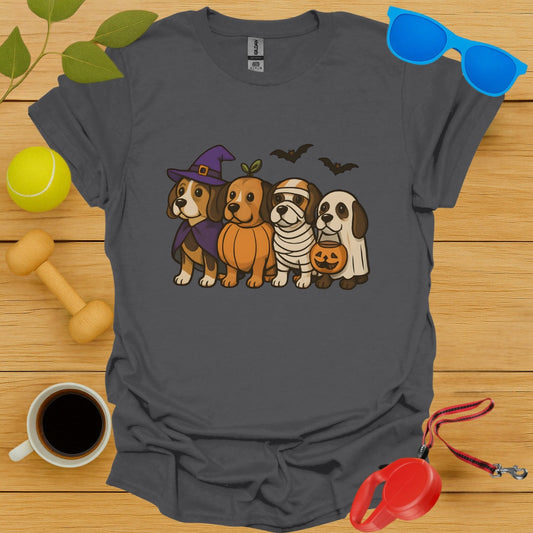 Halloween Dog Costumes Grey T-Shirt product type