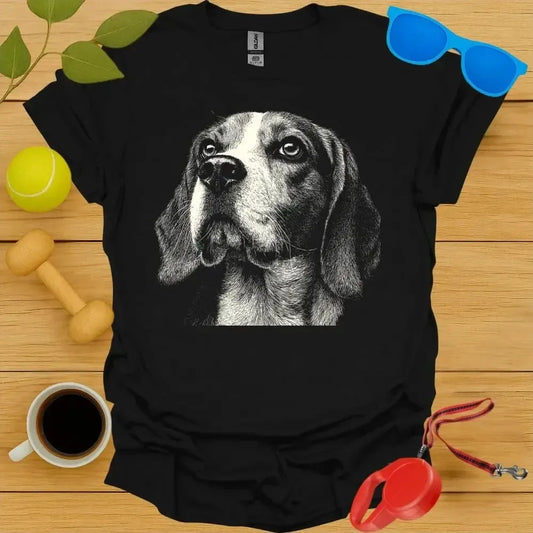 Beagle Monochrome Portrait Tee