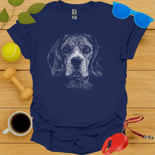 Beagle Monochrome Portrait Tee