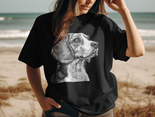 Realistic Dog Illustration Graphic T-Shirt product