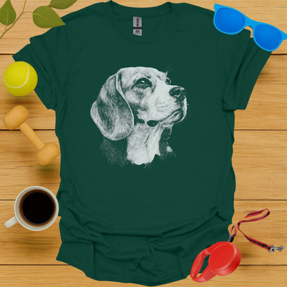 Detailed Beagle Graphic Print T-Shirt product type