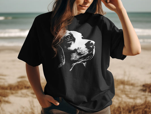 Women's T-Shirt with Dog Print Casual Loose Fit Shirt product type