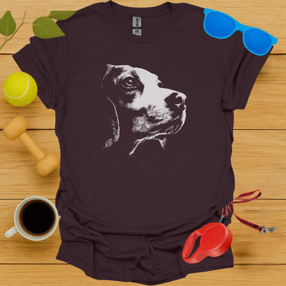 Artistic Beagle Dog Silhouette on Trendy T-Shirt product type