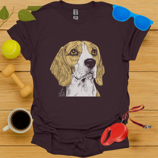 Beagle Dog Graphic Design Short Sleeve Shirt product type