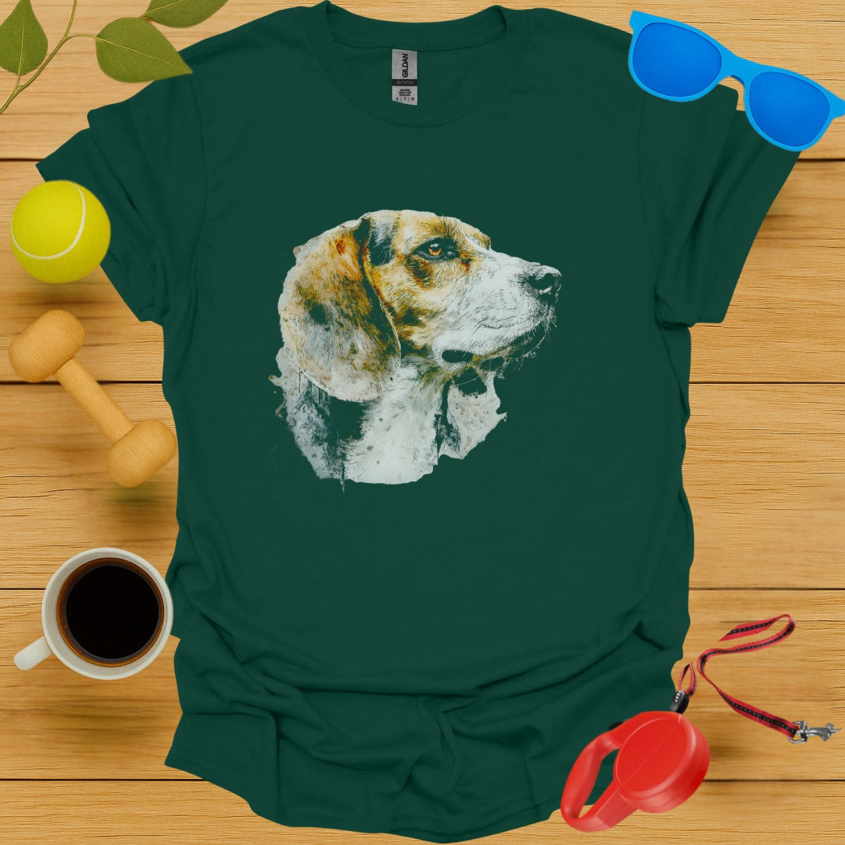 Beagle Dog Print Graphic Tee Shirt product type