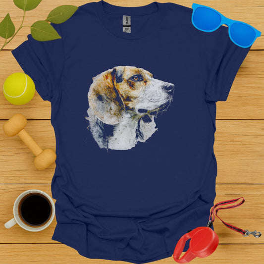 Beagle Dog Portrait Printed T-Shirt graphic product
