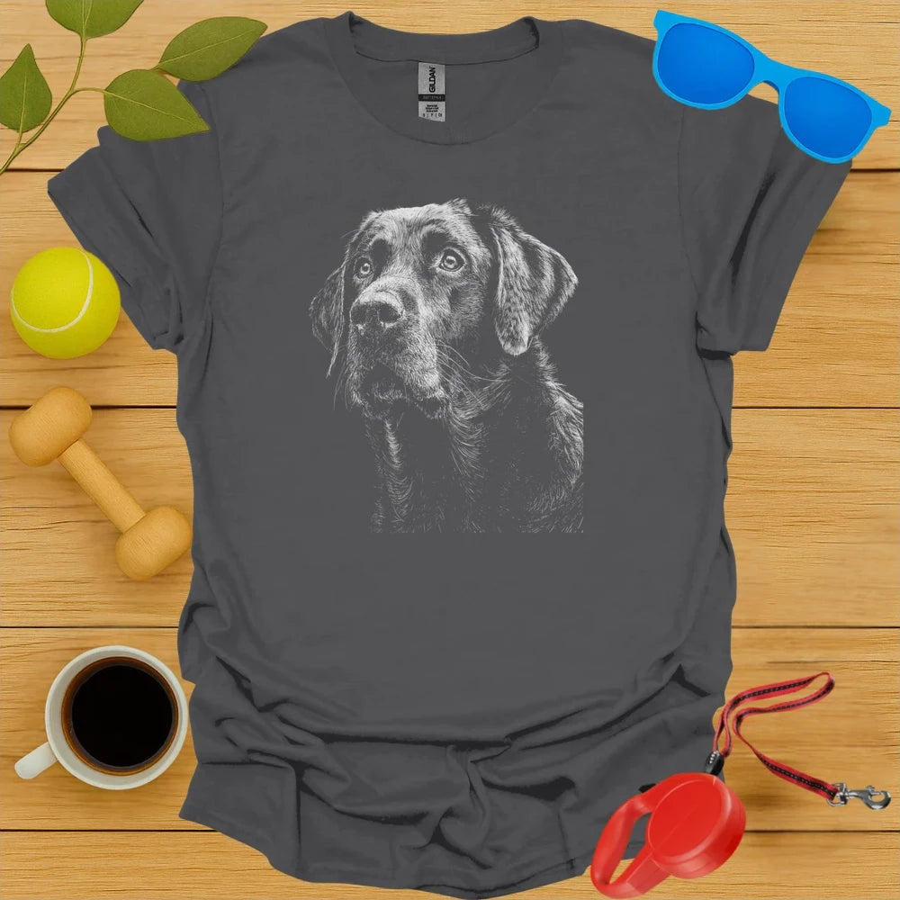 Black Lab Sketch T Shirt
