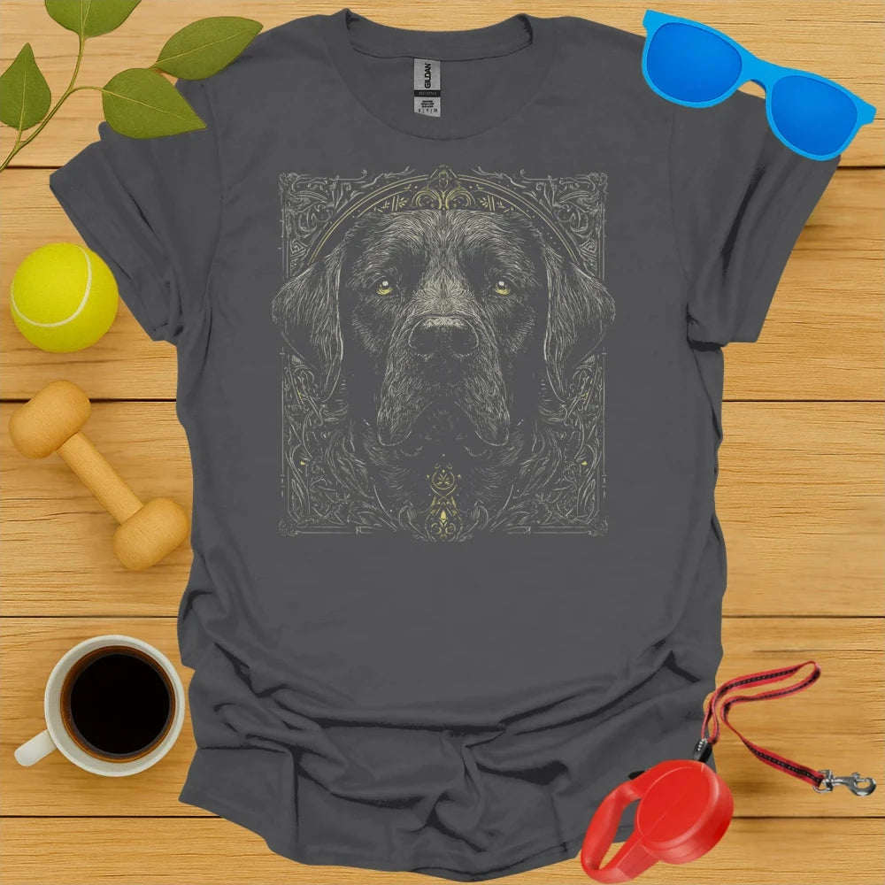 Black Lab Neo-Traditional Tattoo Portrait Tee