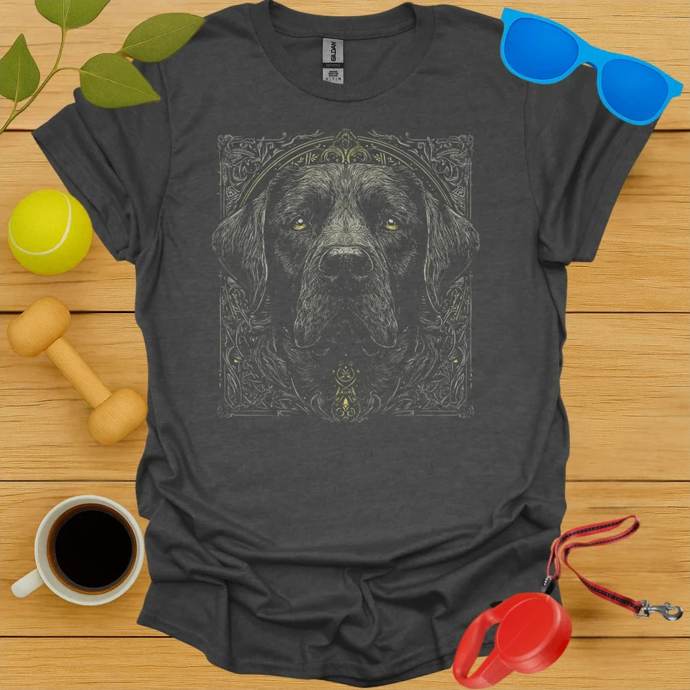 Black Lab Neo-Traditional Tattoo Portrait Tee