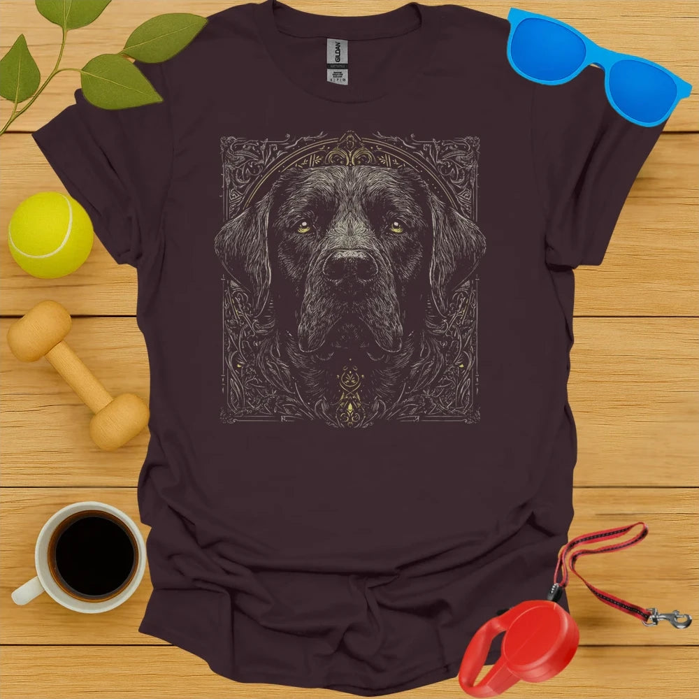 Black Lab Neo-Traditional Tattoo Portrait Tee