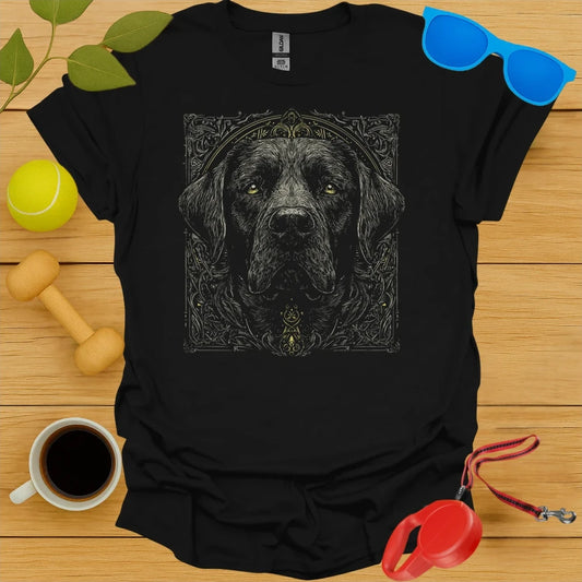 Black Lab Neo-Traditional Tattoo Portrait Tee