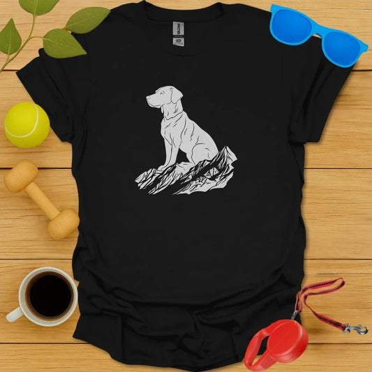 Alpine Pup | Outdoor Adventure T-Shirt - Black
