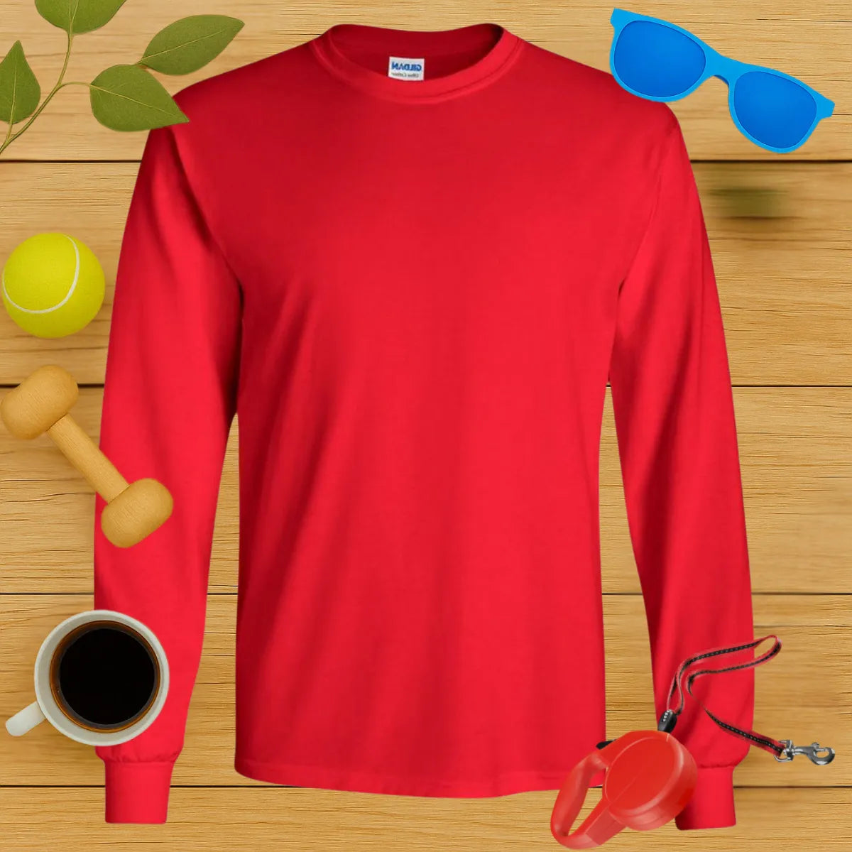 Personalized Dog Breed Ear & Name Long Sleeve Tee-Critter Lane