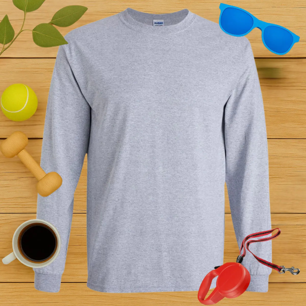 Personalized Dog Breed Ear & Name Long Sleeve Tee-Critter Lane