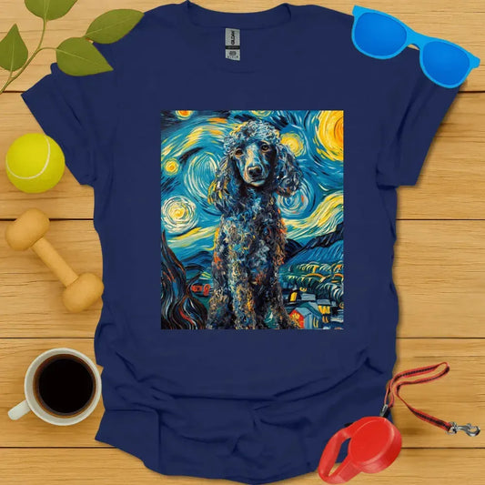 Blue Poodle Van Gogh Tee