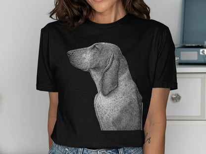 Stylish Dog Print Black T-Shirt Casual Wear Product Type