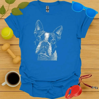 Boston Terrier Monochrome Portrait Tee