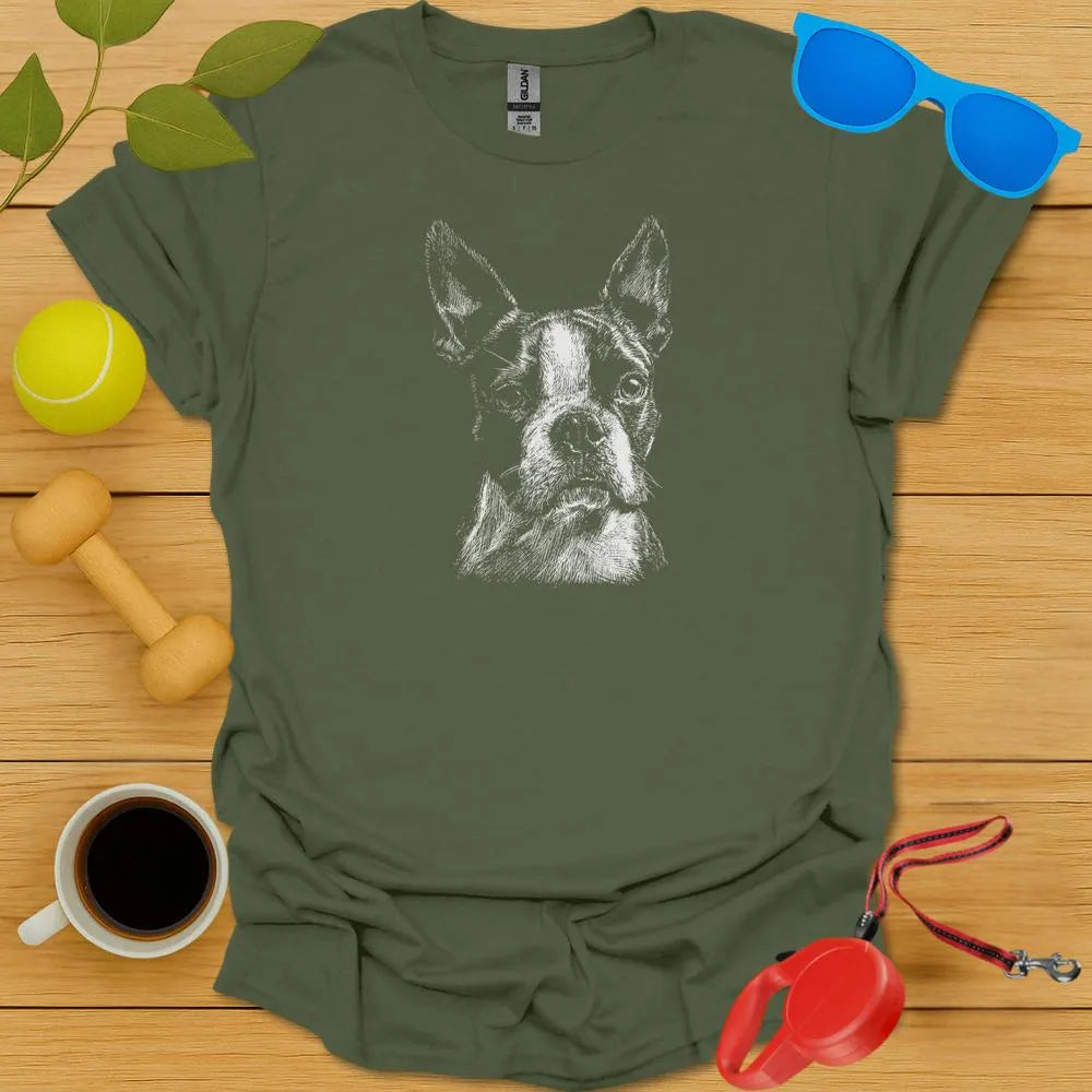 Boston Terrier Portrait Tee