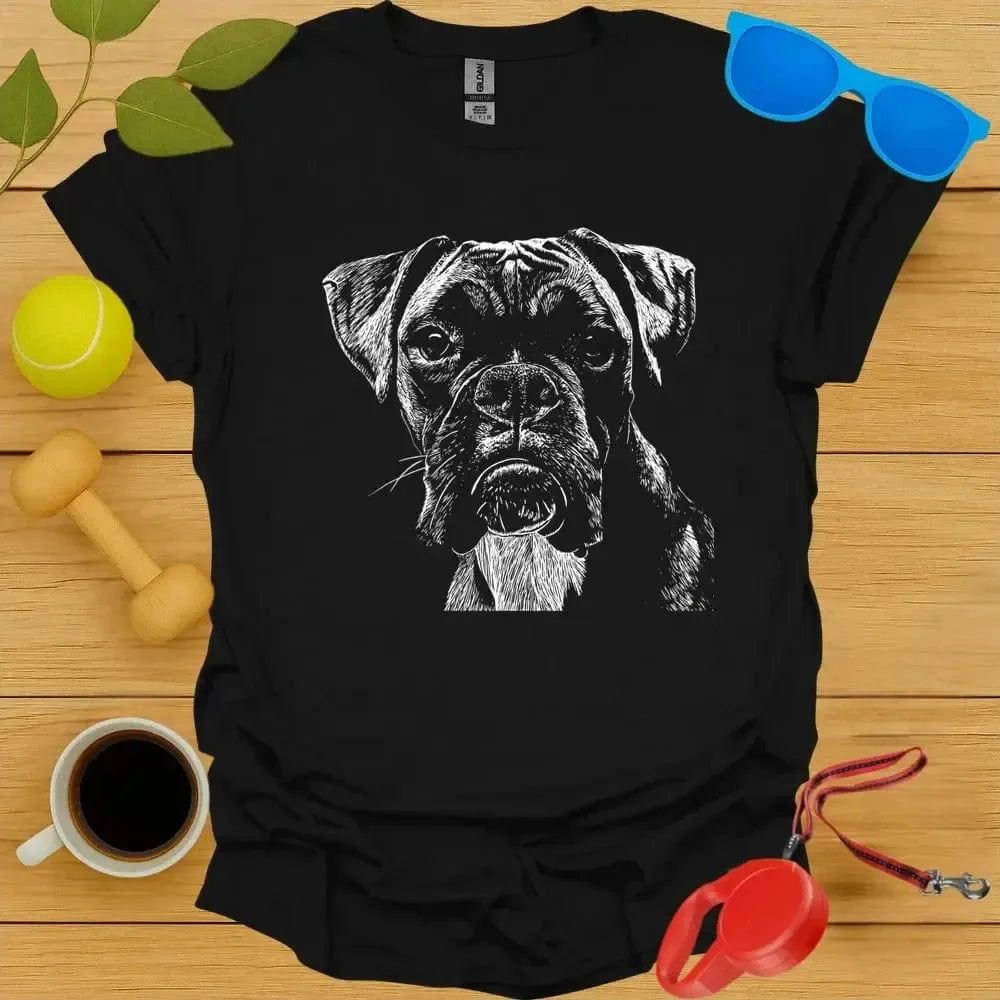 Boxer Monochrome Portrait Tee