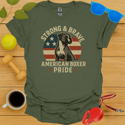 Strong Brave American Boxer Pride Graphic T-shirt product