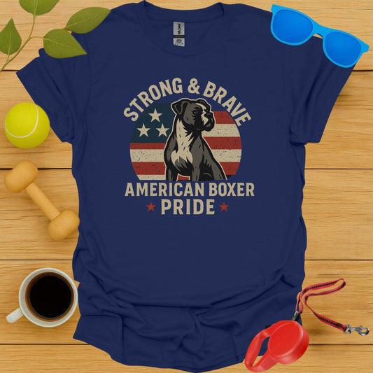 Strong and Brave American Boxer Pride Shirt product