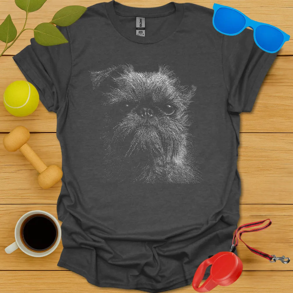 Brussels Griffon Dotwork Portrait