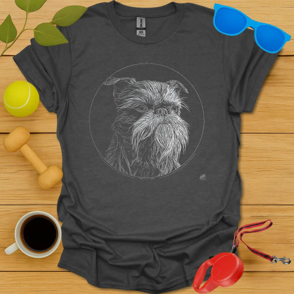 Brussels Griffon Monoline Portrait Tee