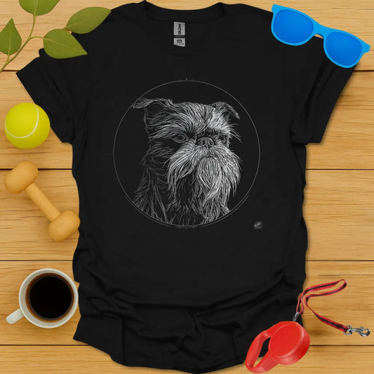 Brussels Griffon Monoline Portrait Tee
