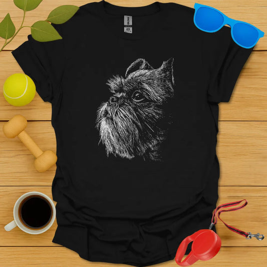 Brussels Griffon Negative Space Tee