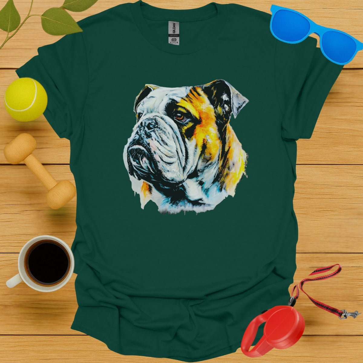 Bulldog Graphic Tee Unique Design Fashion Product