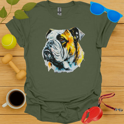 Colorful Bulldog Graphic Design T-Shirt product